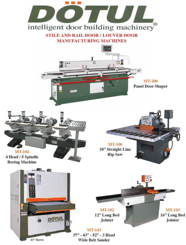 DOTUL DOOR MANUFACTURING MACHINERY