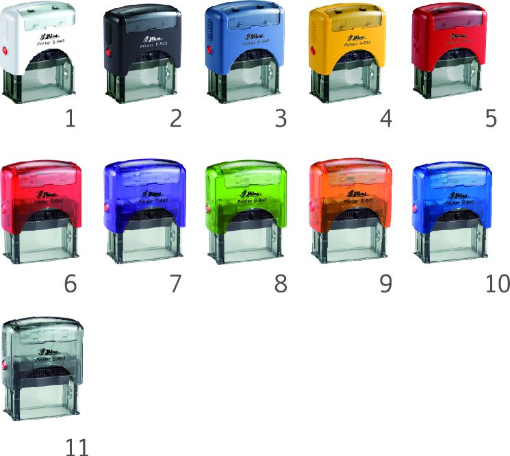 AUTOMATIC RECTANGULAR STAMP SHINY S842