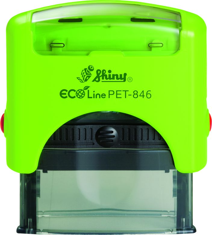 AUTOMATIC RECTANGULAR STAMP Shiny ECO LINE PET 846
