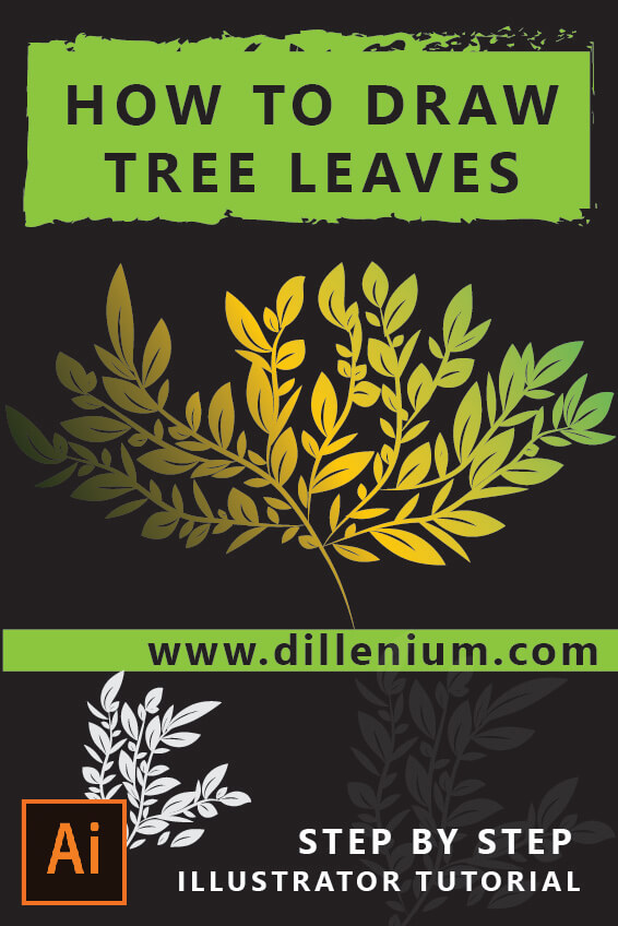 Tree Illustration Vector How to Make Leaf Brush Illustrator Tutorials