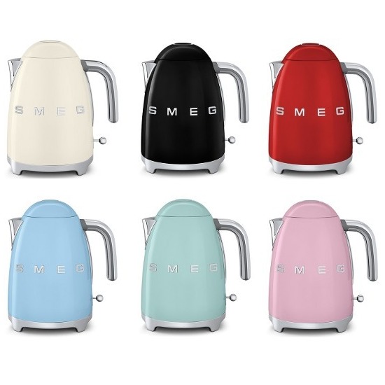 White Smeg Retro Kettle Dillon Amber Dane Kitchen Appliances