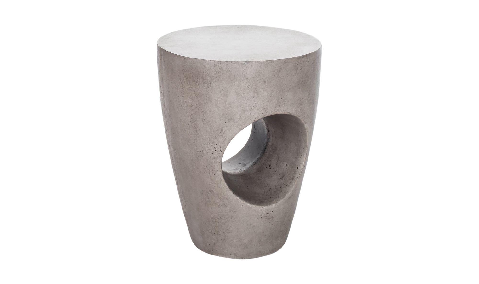 Aimee Concrete End Table Dillon Amber Dane Modern Furniture Store