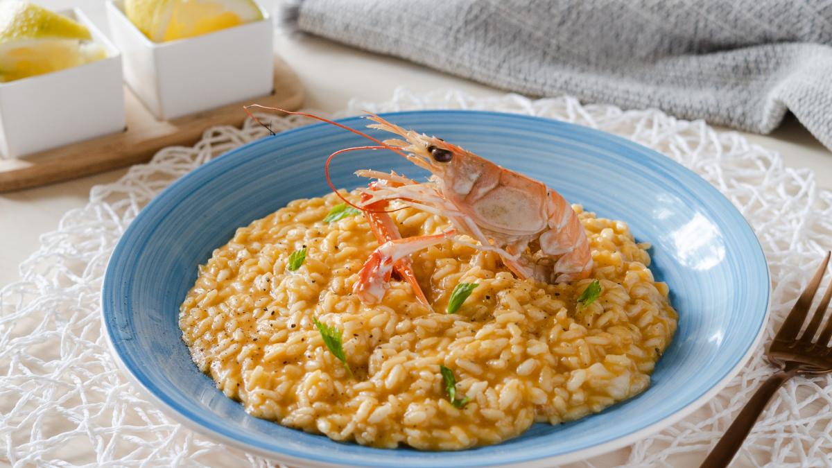 Risotto con i gamberi ricetta dello chef stellato Fabrizio Borraccino
