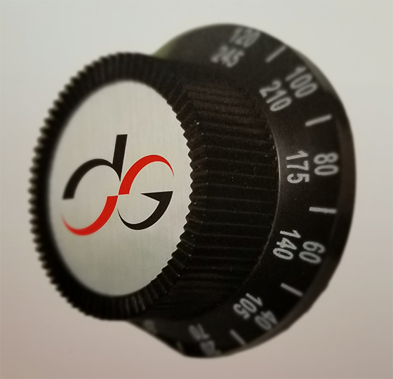 Custom Hydraulic Control Knobs Mechanical Instrument Knobs DimcoGray