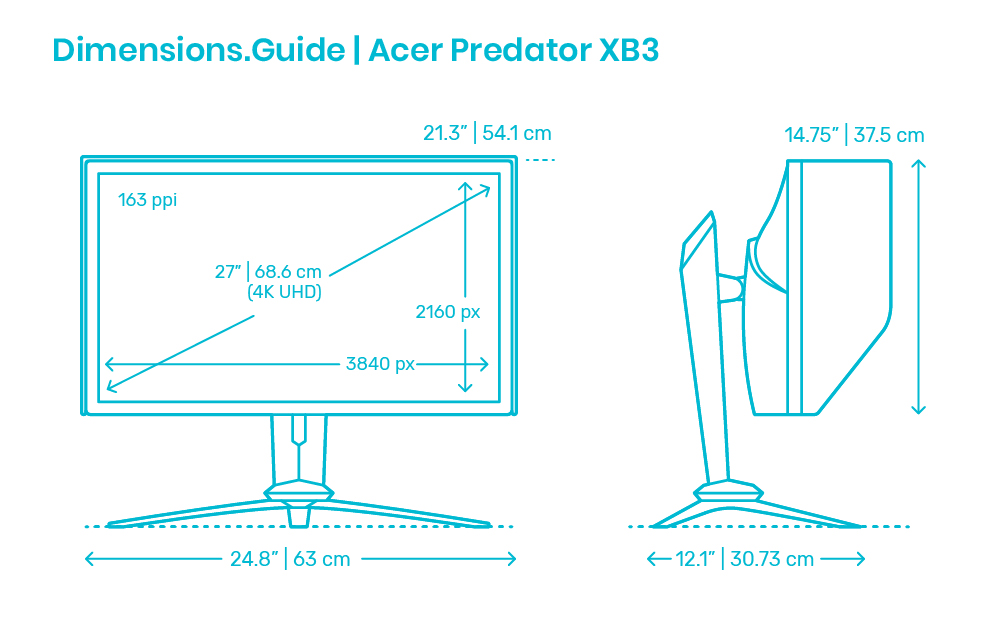 Apple iMac 24” (2021) Dimensions & Drawings