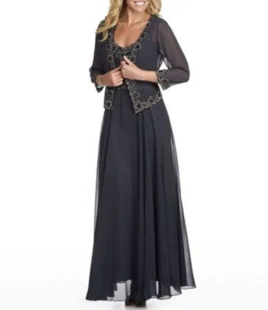 Jkara Beaded Jacket Dress Dillards