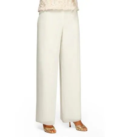 Alex Evenings Chiffon WideLeg Pants Dillards
