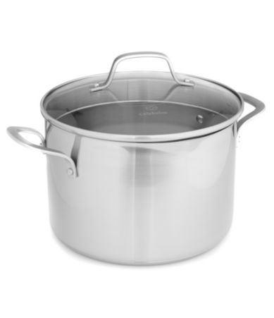Calphalon Classic Stainless Steel 6Quart Stock Pot with Cover Dillards