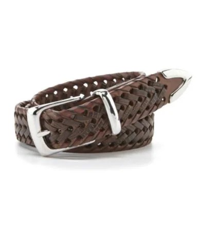 Roundtree & Yorke Braided Leather Belt Dillards