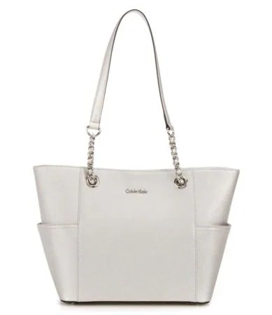 Calvin Klein Saffiano Chain Tote Dillards
