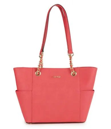 Calvin Klein Saffiano Chain Tote Dillards