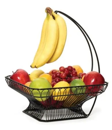 Gourmet Basics by Mikasa French Countryside Fruit Basket with Banana