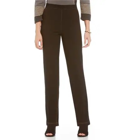 Allison Daley PullOn StraightLeg Comfort Knit Jeans Dillards