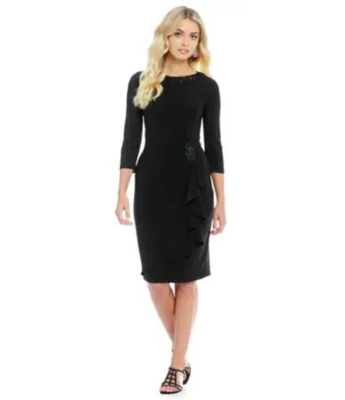 Alex Evenings Draped Sheath Dress Dillards