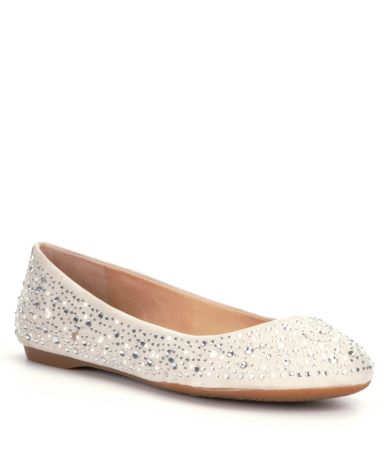 Gianni Bini Calla Jeweled Ballet Flats Dillards