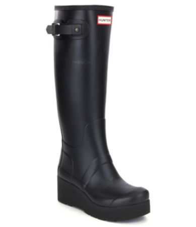Hunter Women´s Original Low Wedge Tall Rain Boots Dillards