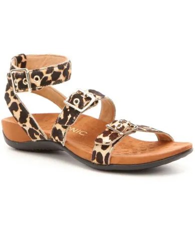 Vionic Rest Sahara LeopardPrint Sandals Dillards