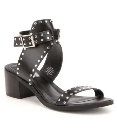 Steve Madden Gila Leather Banded Studded Ankle Strap Sandals Dillards