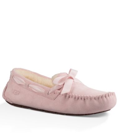 UGG Dakota Bow Detail Suede Slippers Dillards