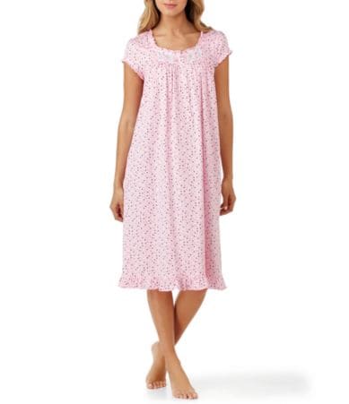 Eileen West HeartPrint Jersey Waltz Nightgown Dillards