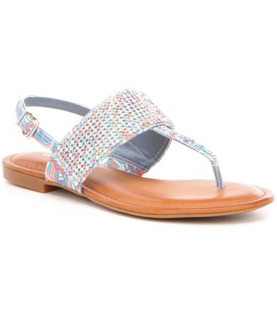 Gianni Bini Brylee Jeweled Flat Sandals Dillards