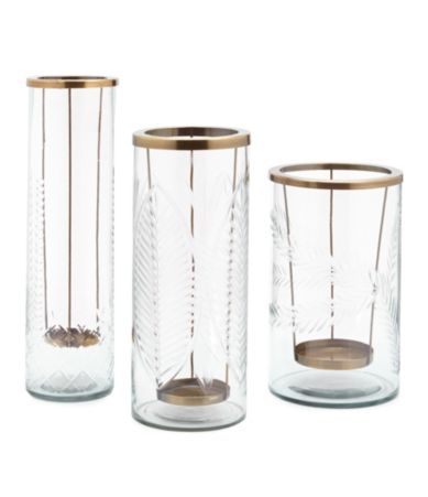 Southern Living Cut Glass Hurricane Dillards