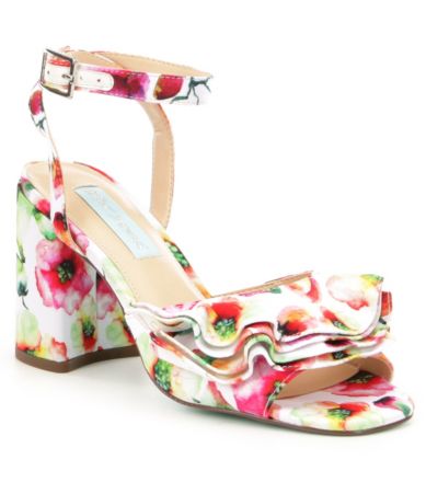 Blue by Betsey Johnson Flirt Floral Dress Sandals Dillards