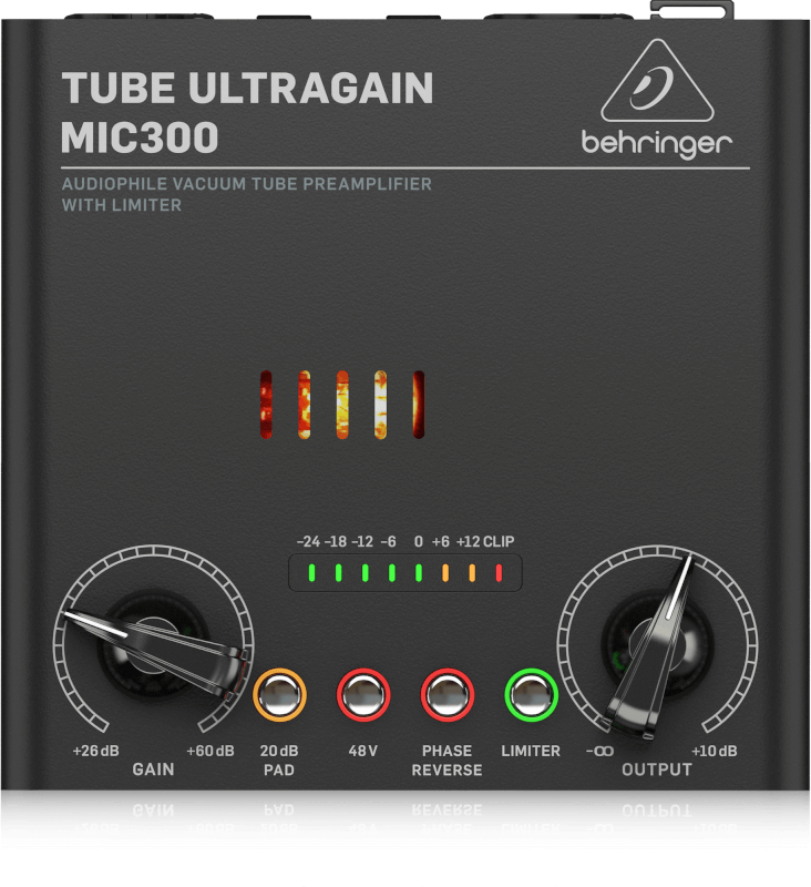 Behringer MIC300 真空管麥克風前級，MIC300 帝米數位音樂