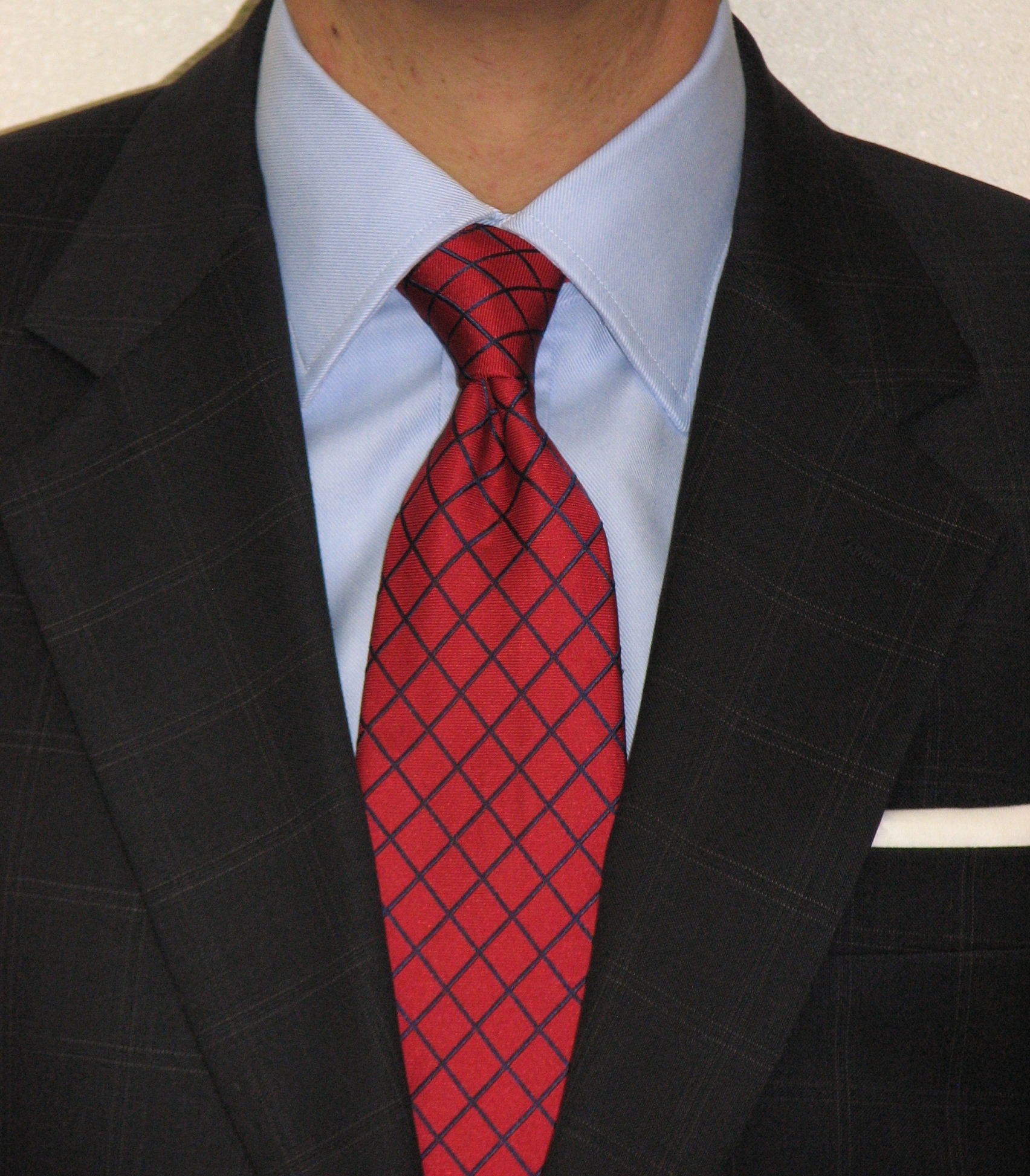 coat and tie dimpledfourinhand