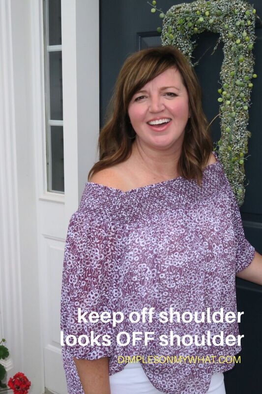 offshoulder top sewing hack