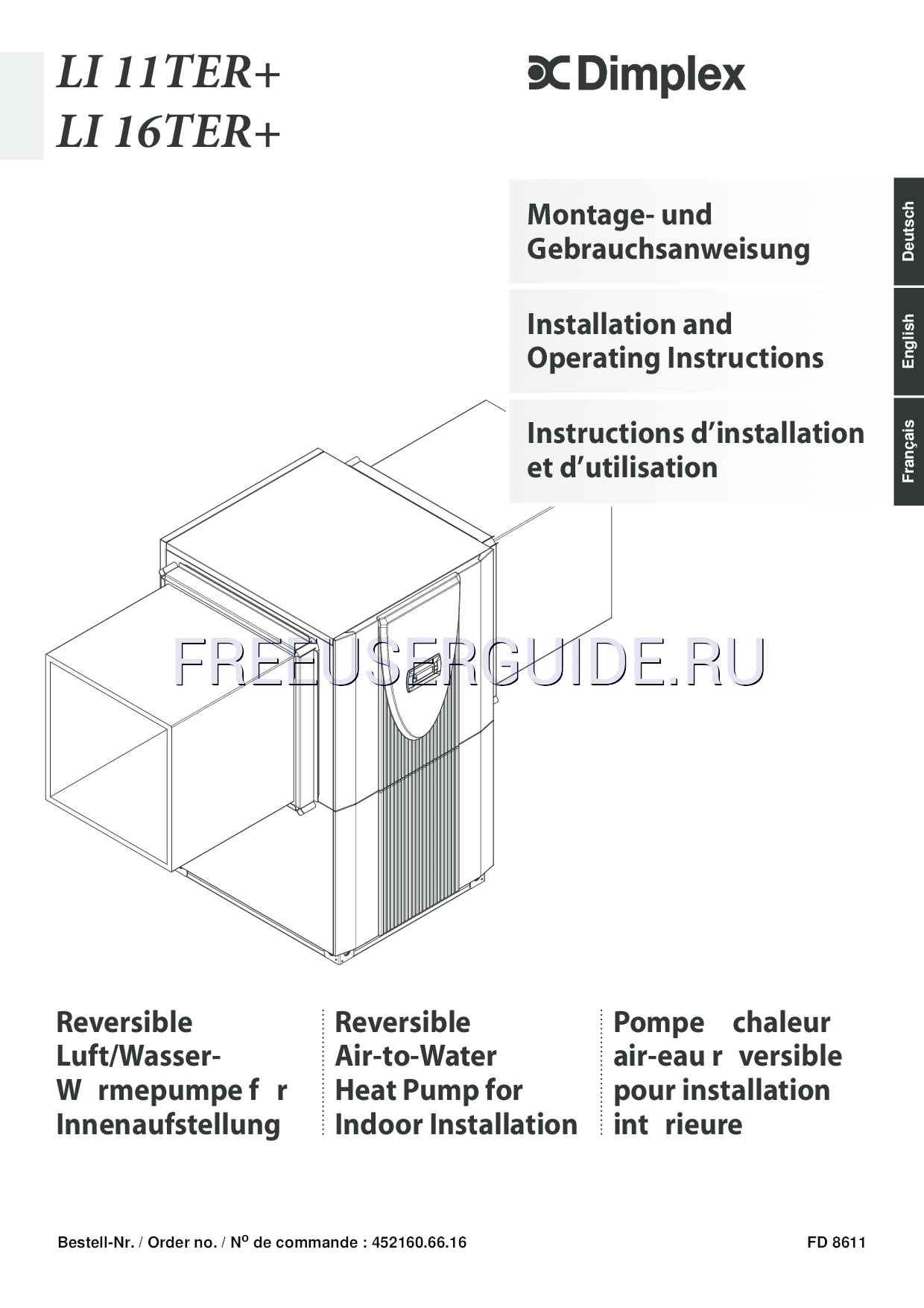 Handbuch für Wärmepumpe Dimplex Heat Pump, kostenlos herunterladen