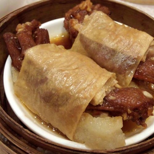 Beancurd Sheet Roll with Duck Feet 鴨腳札 Dim Sum Guide