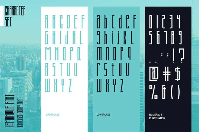 Lemonlove ǀ A Condensed Display Font