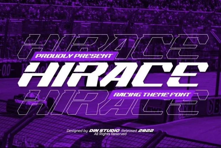 14 Best Racing Fonts to Create Stunning Design Din Studio