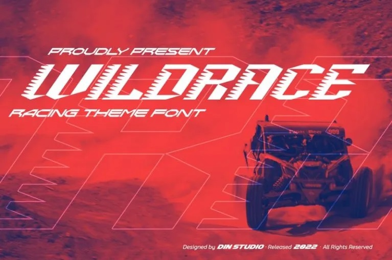 14 Best Racing Fonts to Create Stunning Design Din Studio