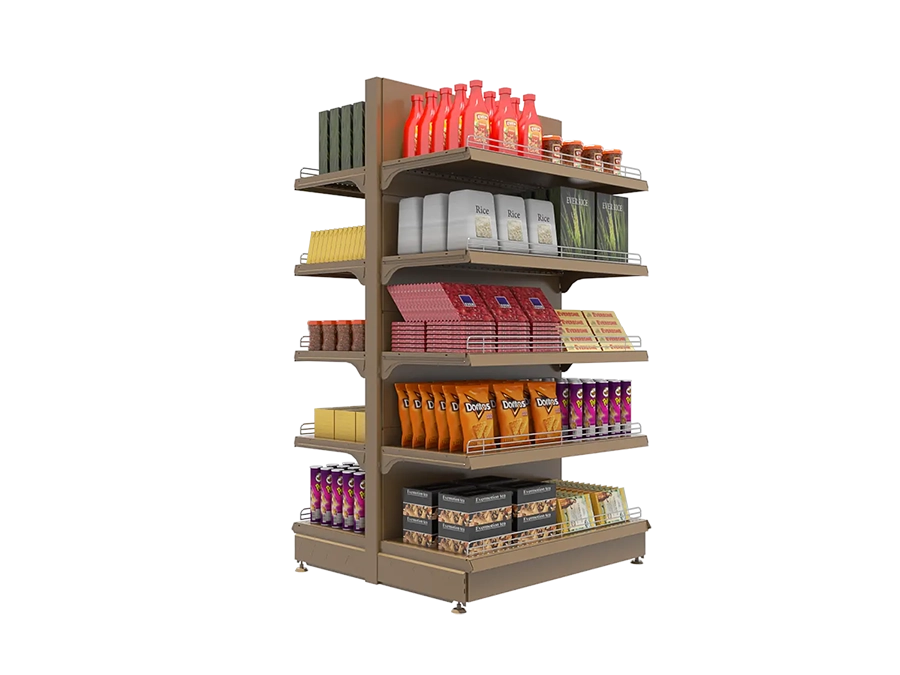 Supermarket shelf Gondola unit Supermarket Gondola Shelves in UAE Middle east