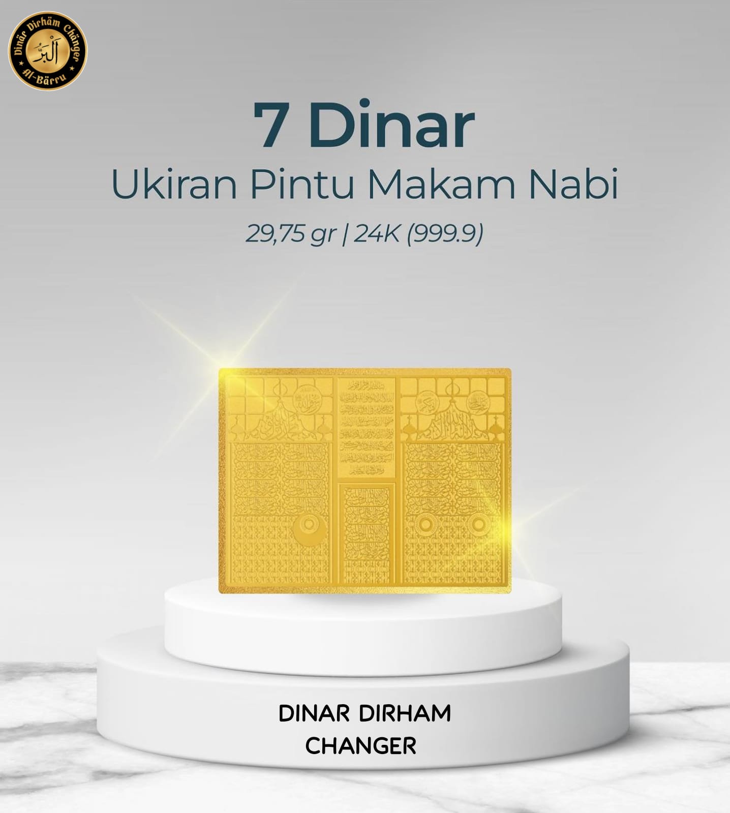 7 Dinar Pintu Makam Nabi Dinar Dirham Changer(03)