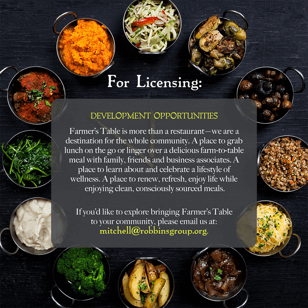 Boca Raton Menu Farmers Table Fresh Healthy Delicious