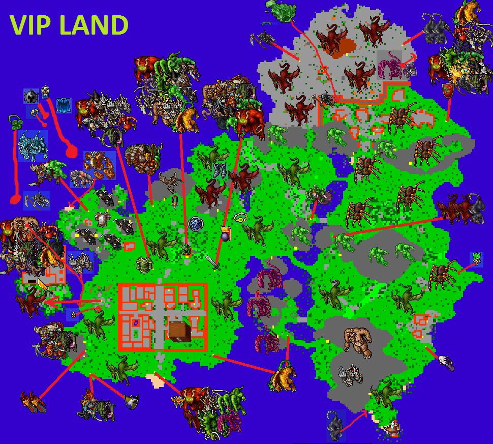 Tibia Map