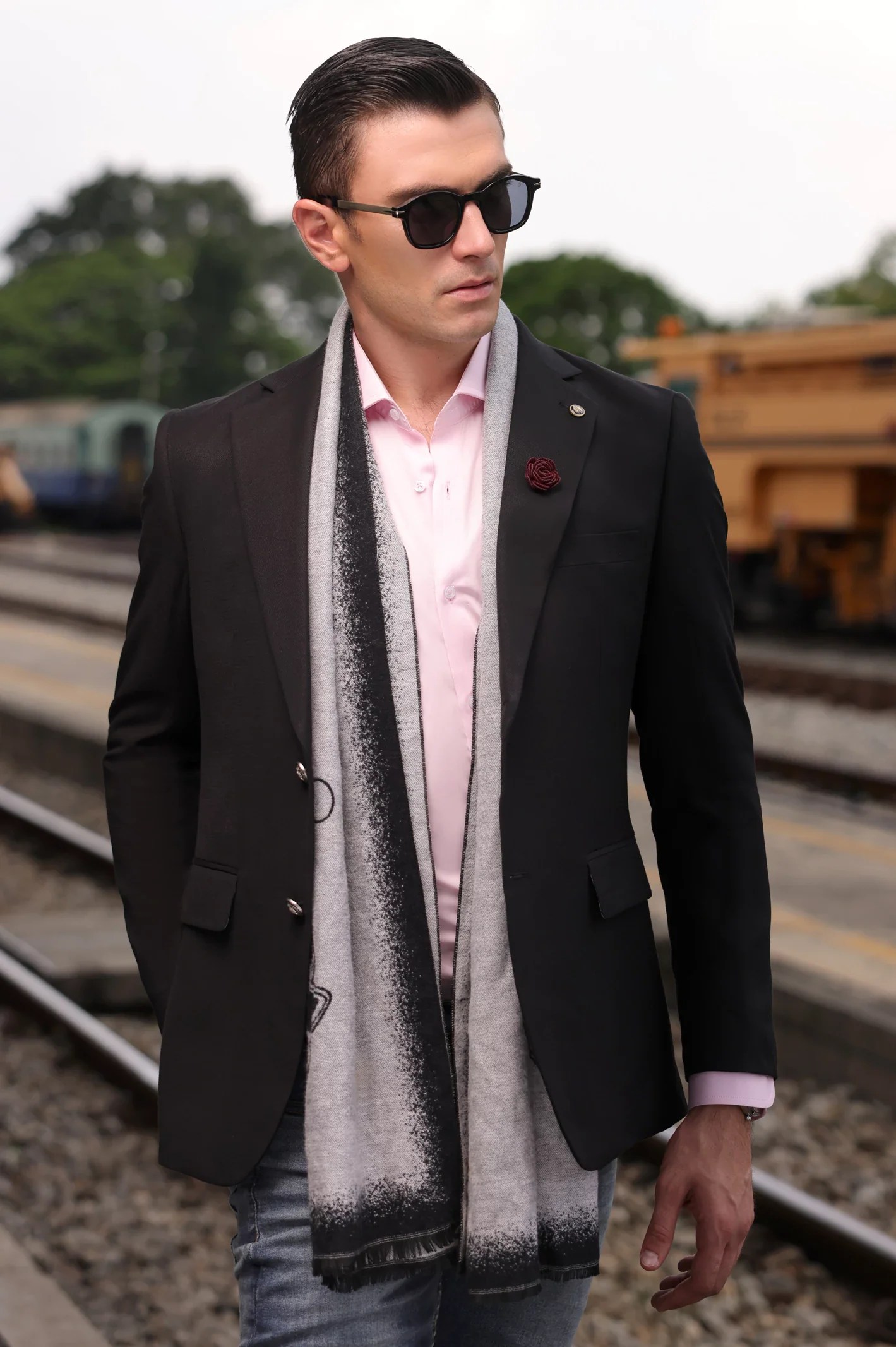 Black Plain Blazer Diners Pakistan