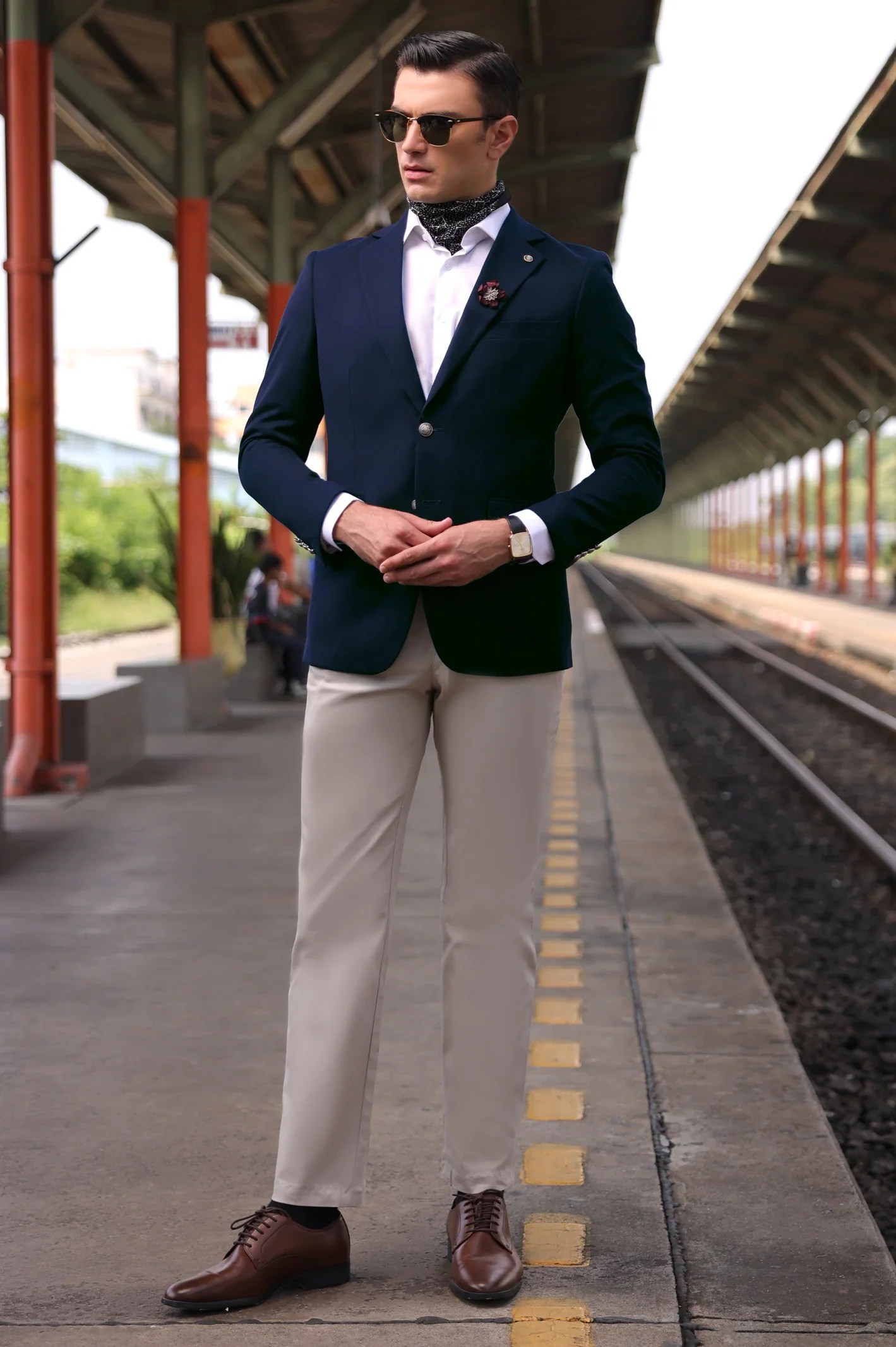 Blue Plain Blazer Diners Pakistan