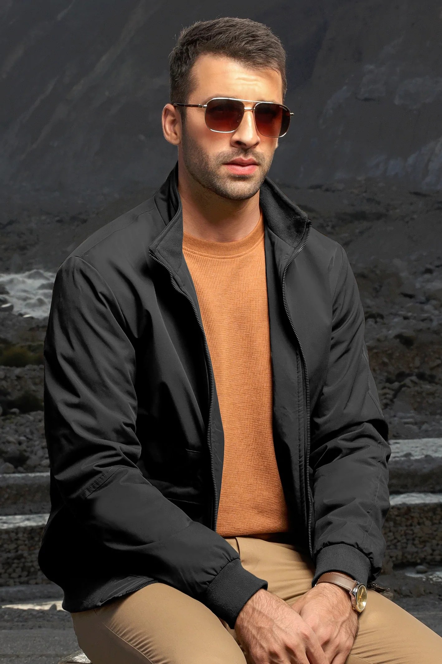 Black Men's Jacket Diners Pakistan