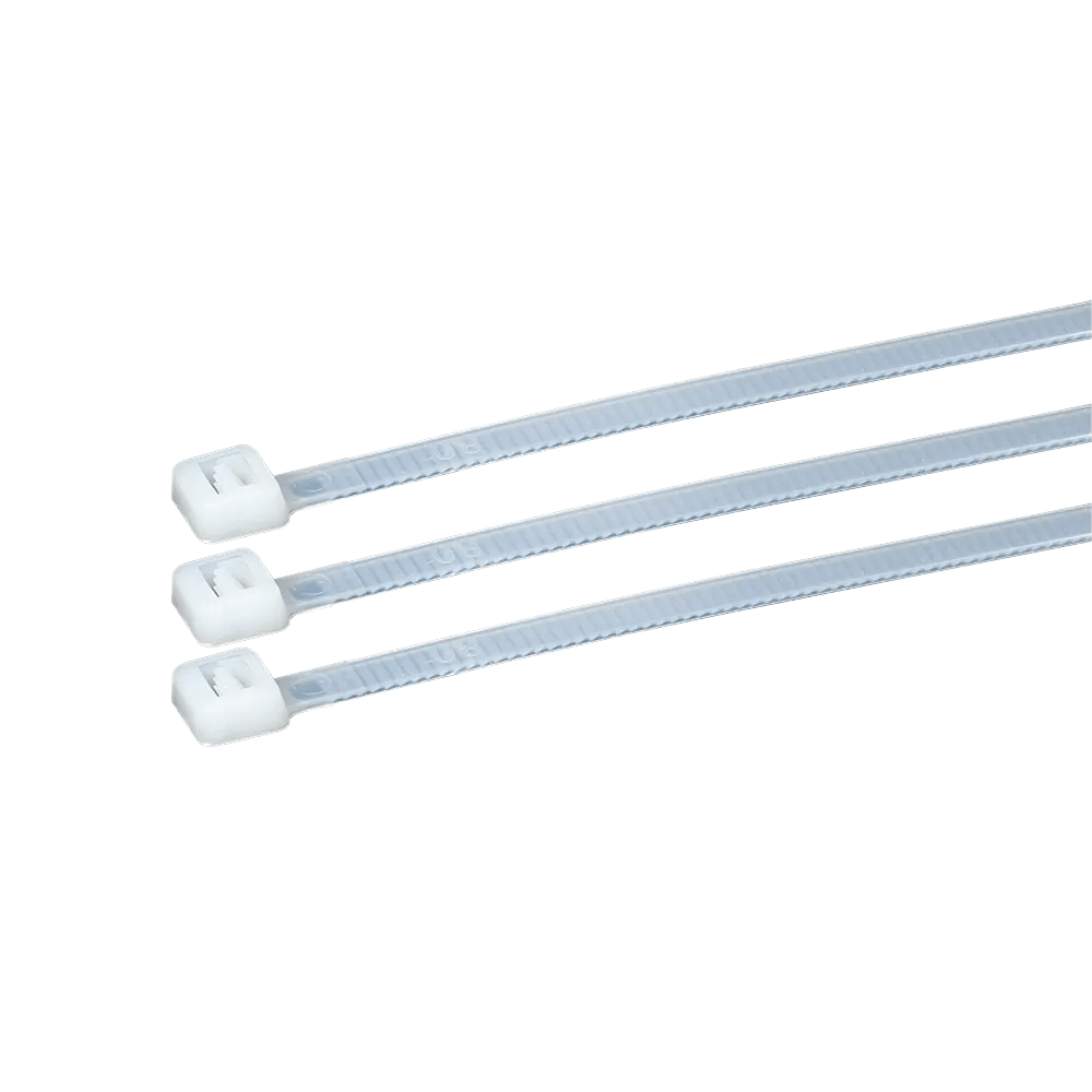 SUJETACAB. NYLON 11.6X.189 /300 X 4.8mm /50LBS /22.7KG/ NEUTRO PAQ C/50