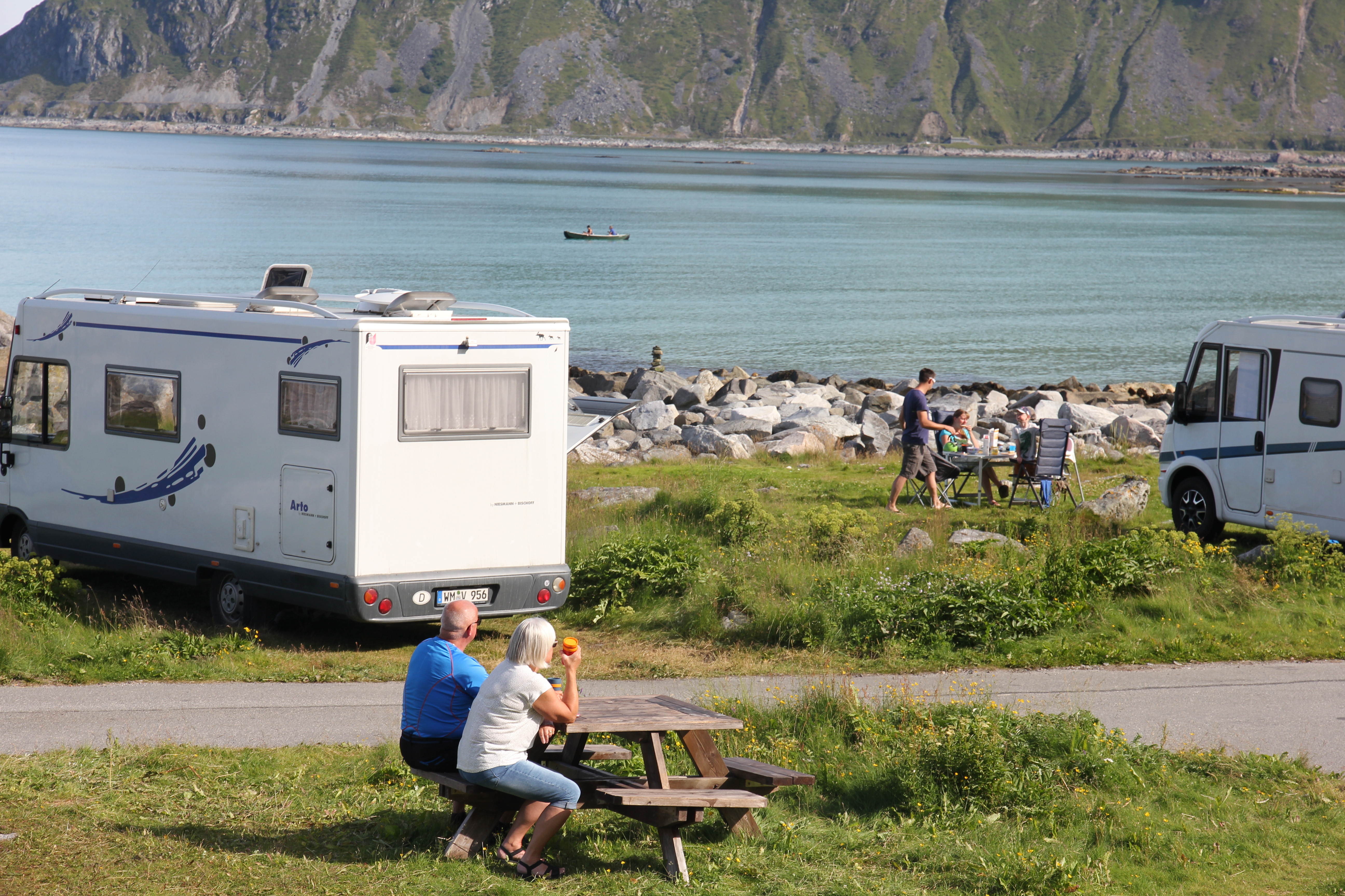 Bobil i Lofoten Skagen Camping på Flakstad Storslagent Din Fritid