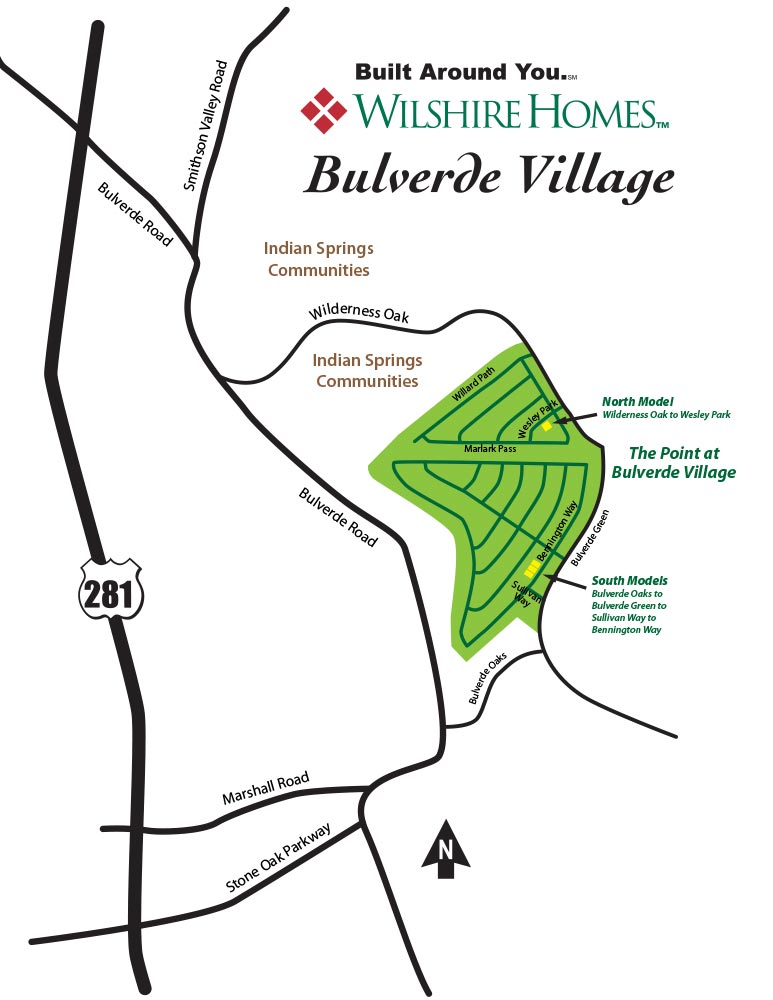 Dingus Design Bulverde Village Model Home Map