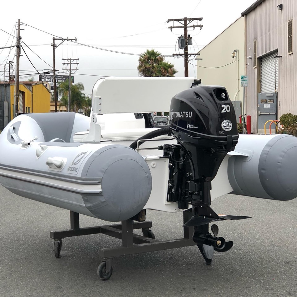 New Zodiac Console dinghy has arrived! Dinghy Doctor