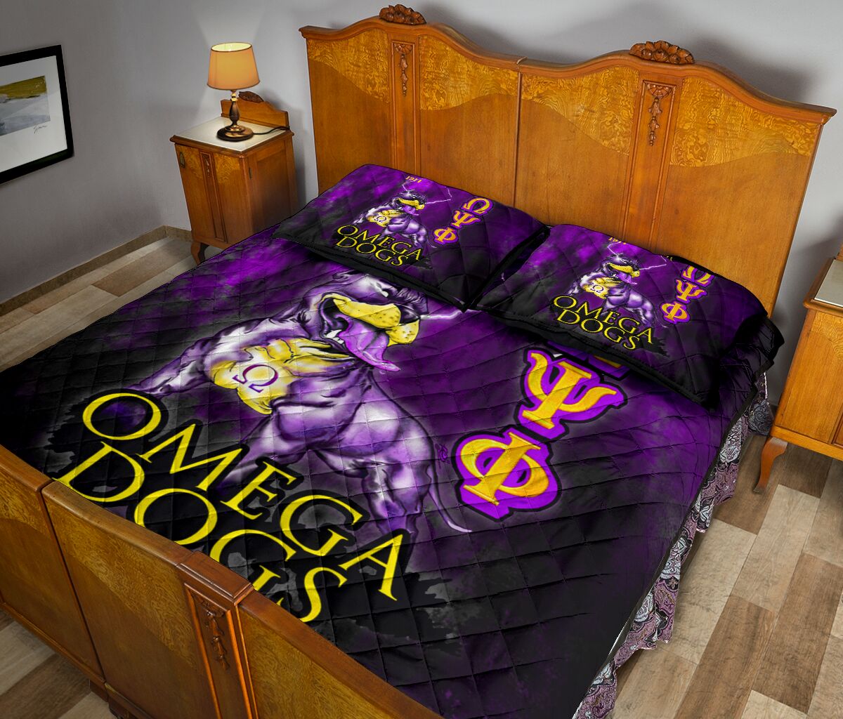 Omega Dog Quilt Bedding Set Quilt Bed Set Dingmun
