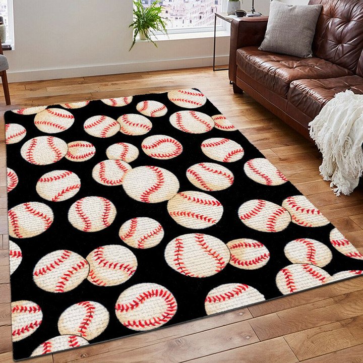 I'm Playing Baseball Area Rug Dingmun