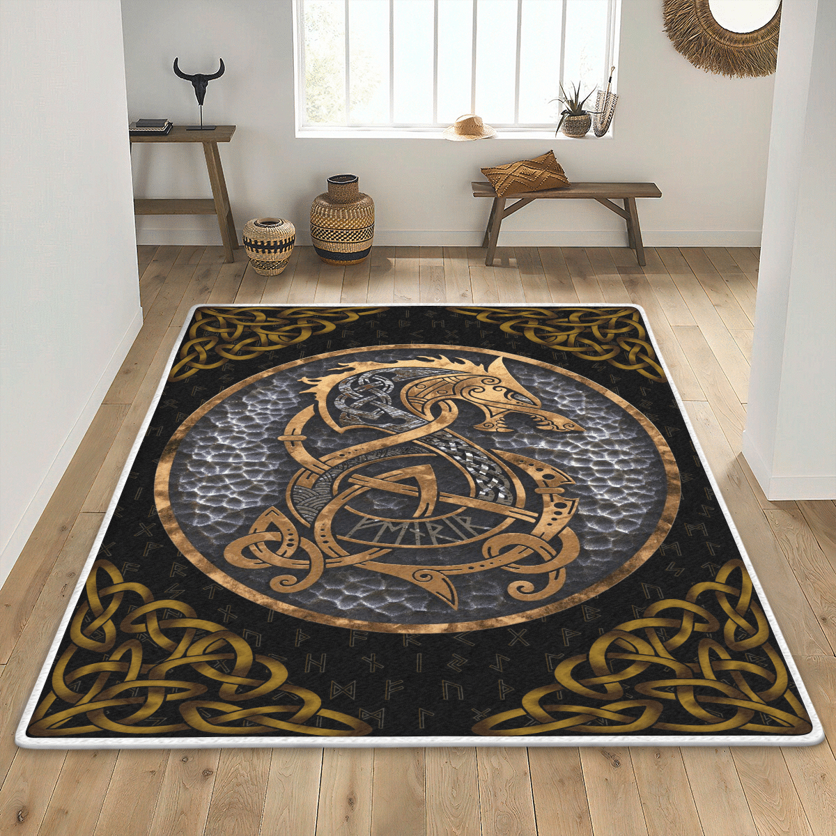 Fenrir Norse mythology Viking Area Floor Mats Dingmun