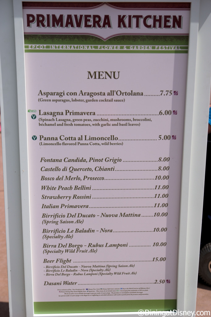 flower and garden festival 2023 menu pdf Primavera Kitchen at Epcot Flower and Garden Festival